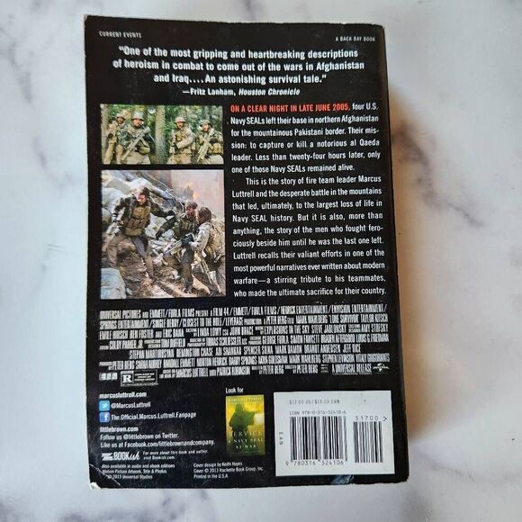 Lone survivor Marcus Luttrell #1 national bestseller paperback army war story bo - Picture 6 of 6